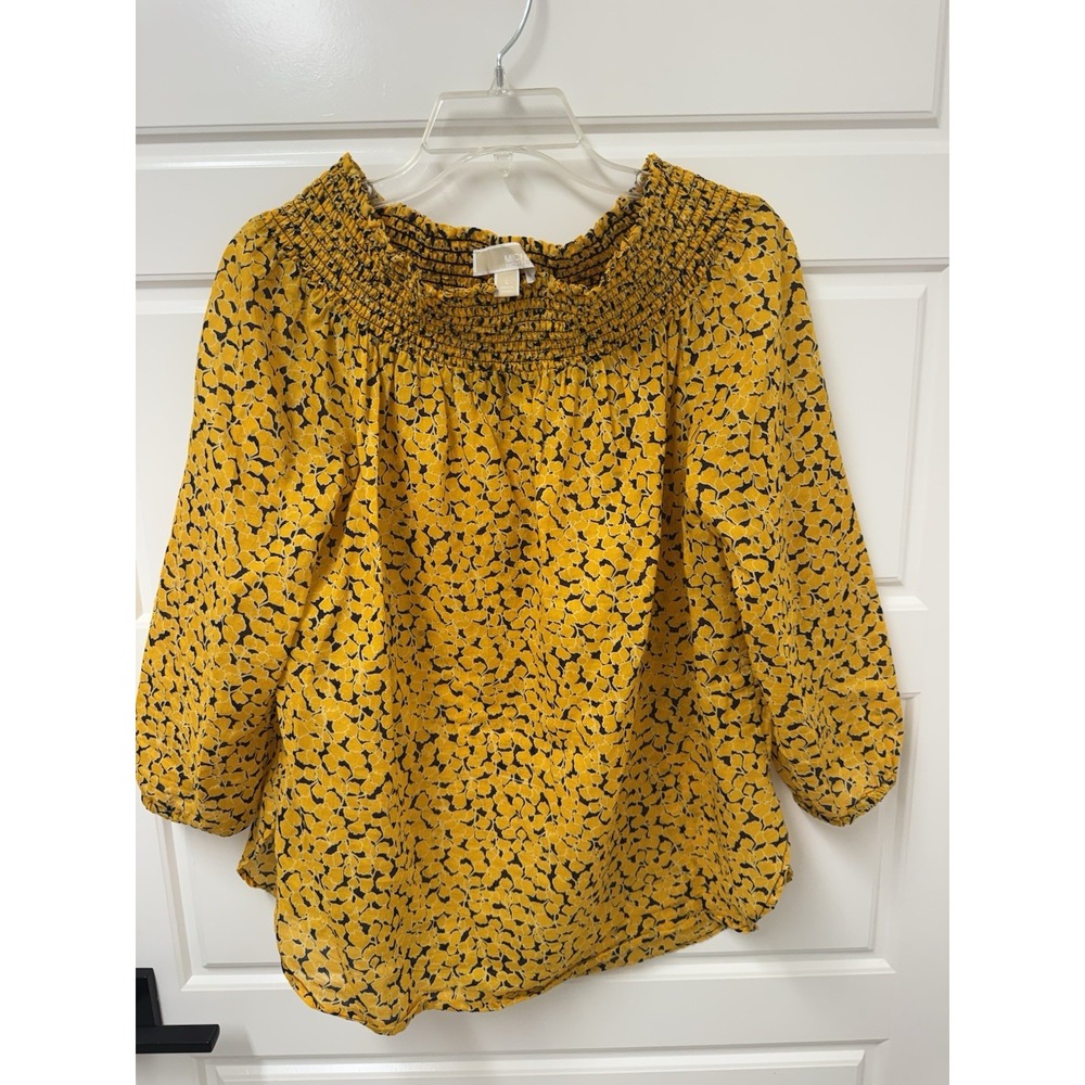 Large Michael Kors Off The Shoulder Top Blouse Excellent A1